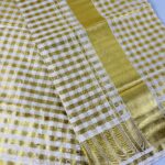 Set Saree - Golden Check